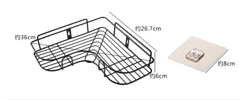 Kệ Góc treo Dán Góc Tường siêu chắc (kèm 2 miếng dán)