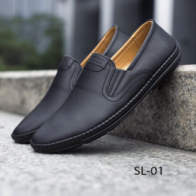 ( 2 MÀU) Giày lười nam Boss da bò chất đẹp - hàng xuất khẩu c | BigBuy360 - bigbuy360.vn