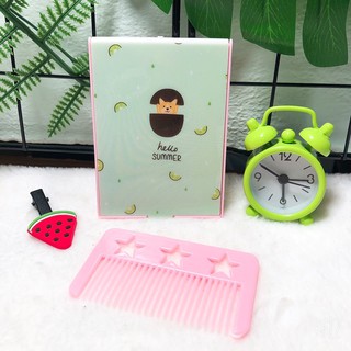 Gương lược hello summer vuông 8*9cm