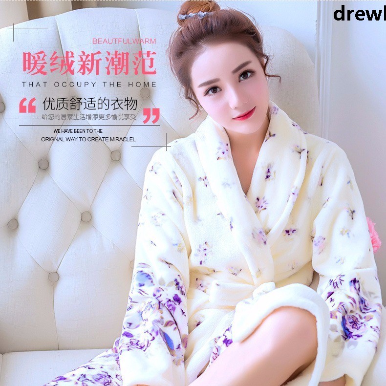 Áo Choàng Tắm Bằng Nỉ Dày Dặn Mềm Mại Thời Trang Quyến Rũ Cho Nữ | BigBuy360 - bigbuy360.vn