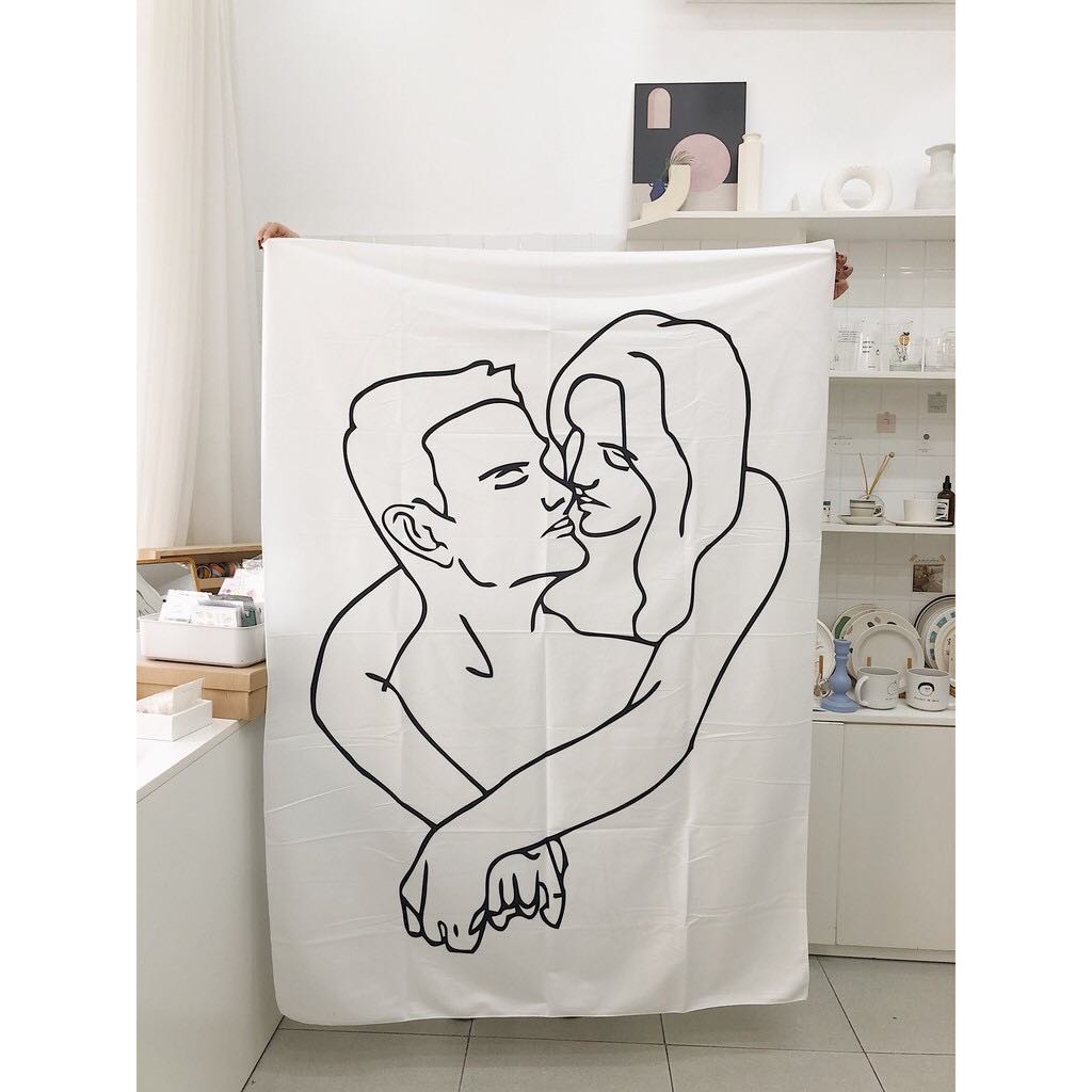 Tranh Hugging và tranh cô gái