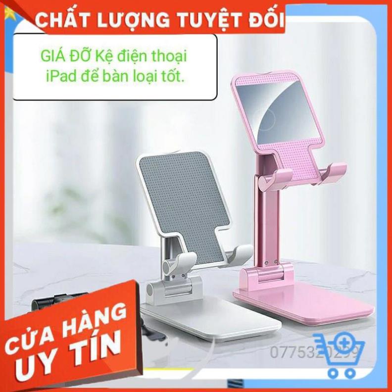 [ Bán Lẻ Giá Sỉ ] Giá Đỡ Điện Thoại, Ipad Để Bàn Gấp Gọn Thông Minh Tiết Kiệm Diện Tích