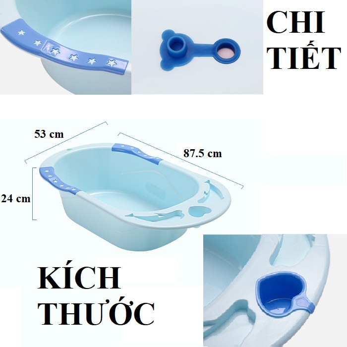 Thau tắm Topbele cỡ lớn cho bé