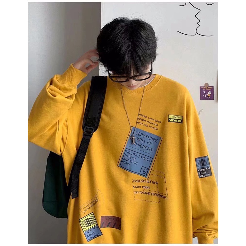Áo sweater thời trang hong kong cho nam size m-3xl