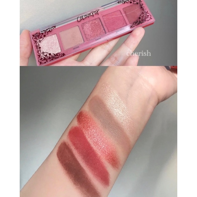 AUTH - OFF 25% PHẤN MẮT COLOURPOP 5 Ô MÀU CHERISH, CRUSH