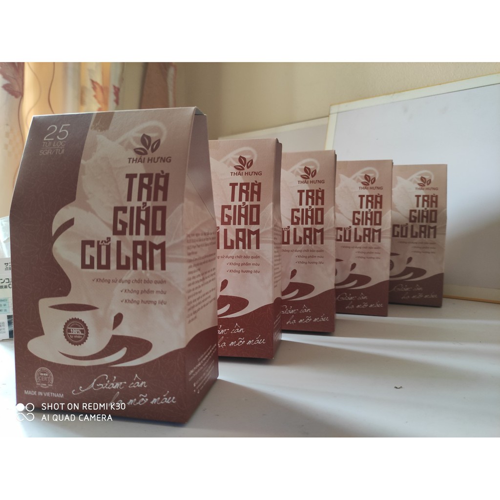 Trà Giảo Cổ Lam Thái Hưng Giúp Giảm Cân Hạ Mỡ Máu 25 Túi Lọc 125g chính hãng | BigBuy360 - bigbuy360.vn
