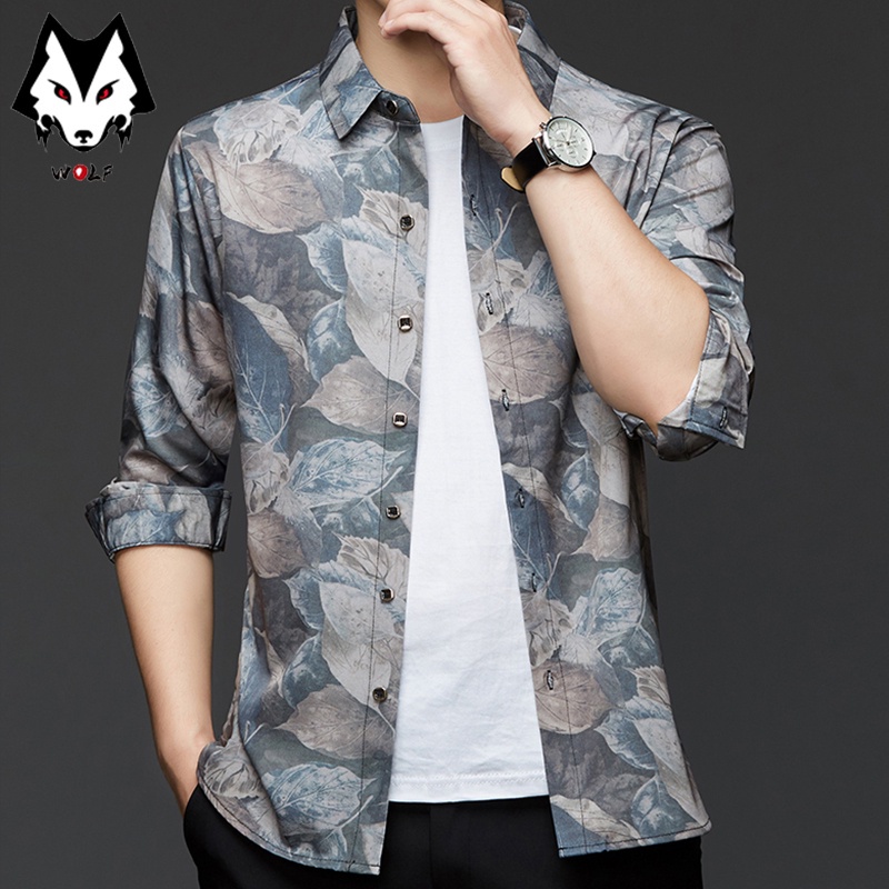 Áo sơ mi dài tay với 2 màu tùy chọn cho nam