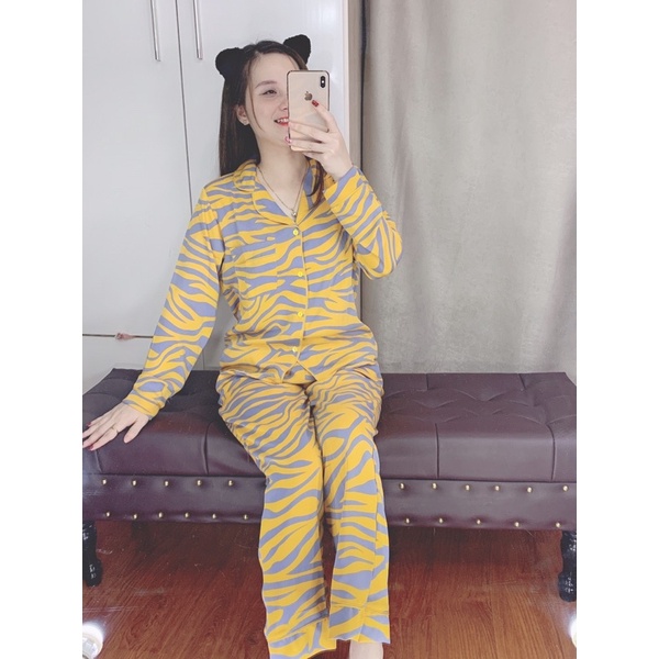 Bộ Mặc Nhà pijama Cổ truyền thống cao cấp