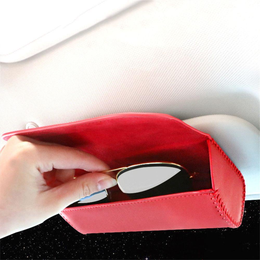 Hộp Đựng Mắt Kính Bằng Da PU Tiện Dụng Cho Xe Hơi