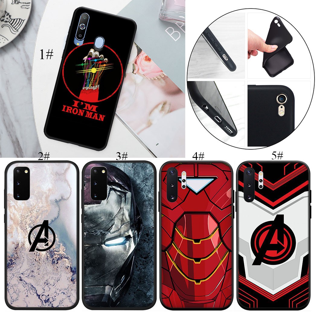 Ốp lưng silicone dẻo hoạ tiết logo IRON MAN cho Samsung Galaxy J4 J5 J6 J730 J7 Duo Plus Prime Core Pro J8