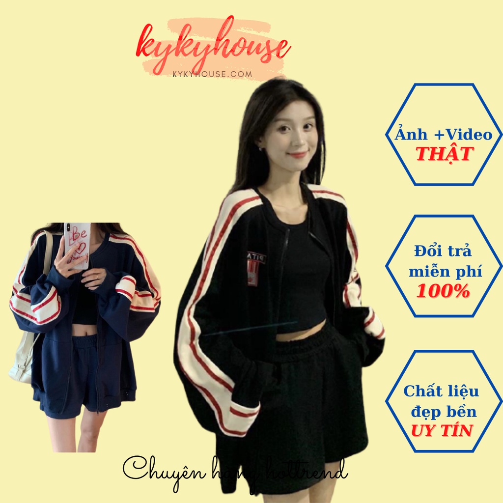 Set 3 Áo Khoác Nữ Nỉ Cotton Ulzzang Kykyhouse Sp000569