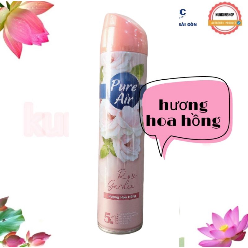 xịt phòng pure air chính hãng chai nhôm 280ml