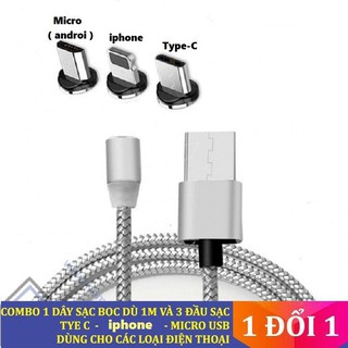 Dây sạc iPhone nam châm hút 2 đầu - 3 TRONG 1 - CỰC TIỆN LỢI 🔥🔥🔥🔥🔥