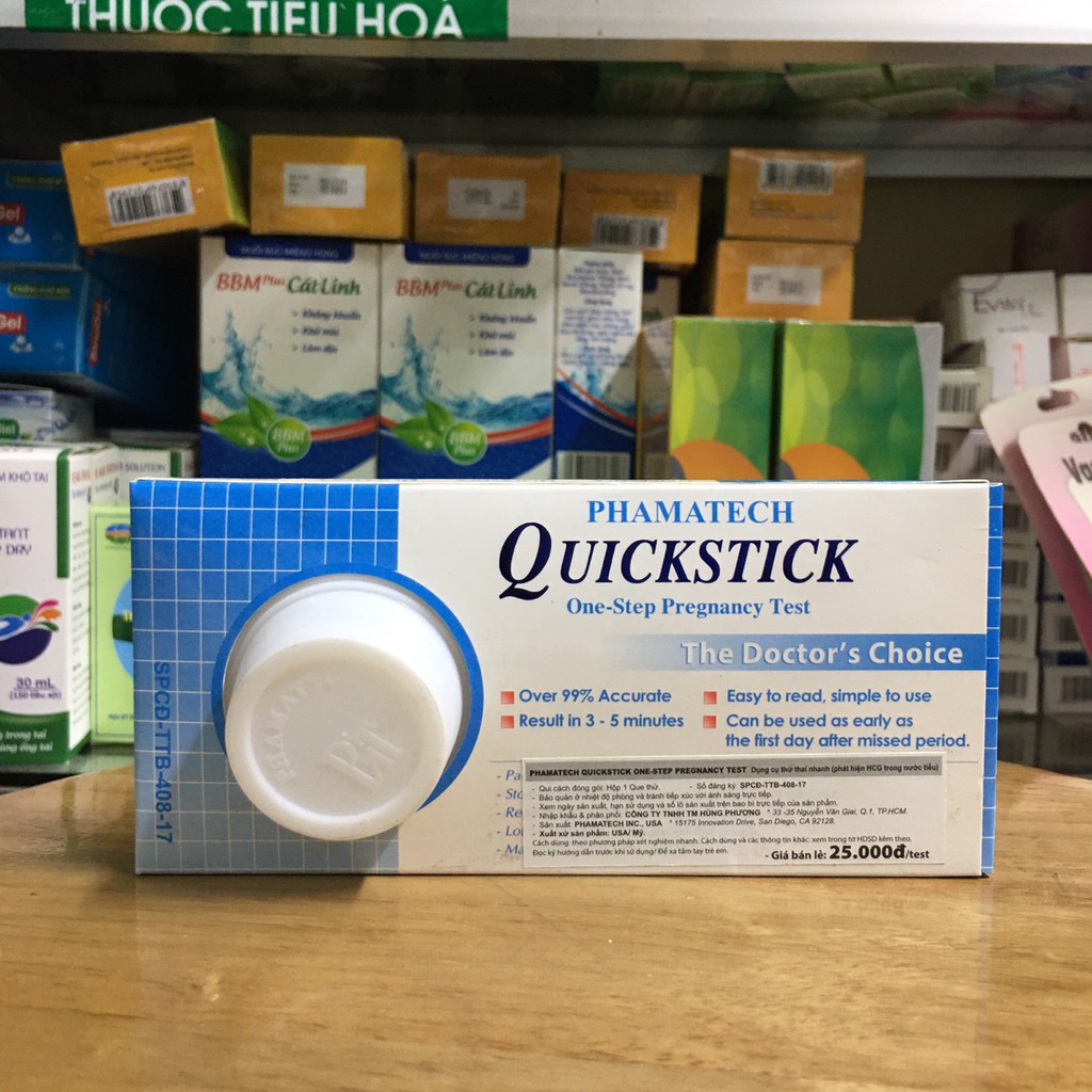 Que thử thai Quickstick USA