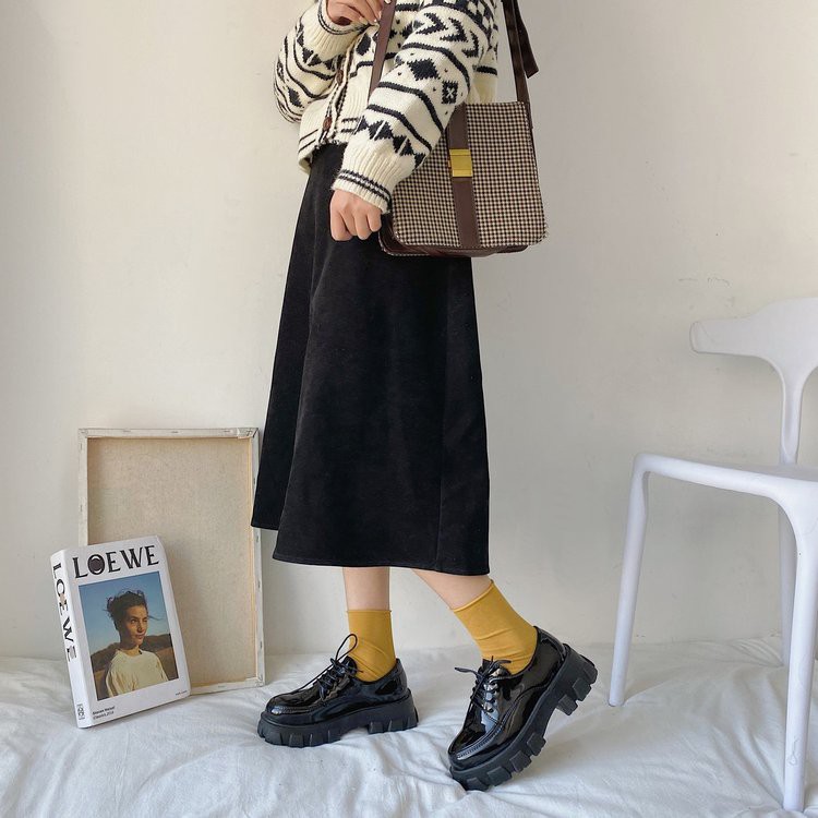 Giày Thể Thao Màu Trơn Buộc Dây Cá Tính Trẻ Trung Phong Cách Hàn Quốc Cho Nữ | BigBuy360 - bigbuy360.vn