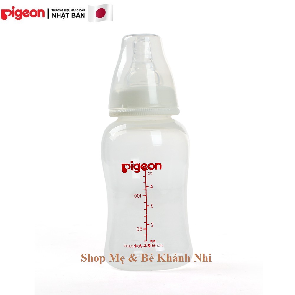 [Chính Hãng] Bình Sữa Cổ Hẹp Pigeon StreamLine 150ML - Bình Sữa Cổ Hẹp Cho Bé