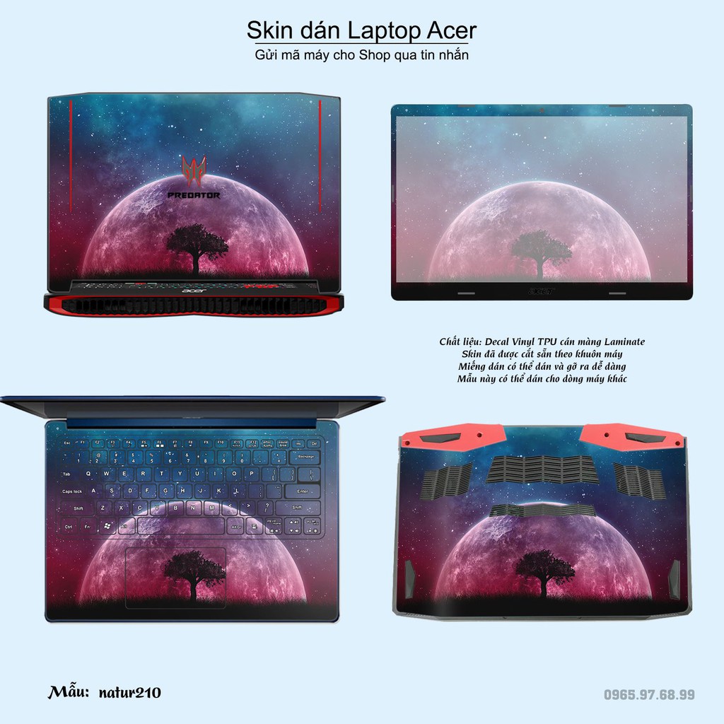 Skin dán Laptop Acer in hình thiên nhiên _nhiều mẫu 8 (inbox mã máy cho Shop)