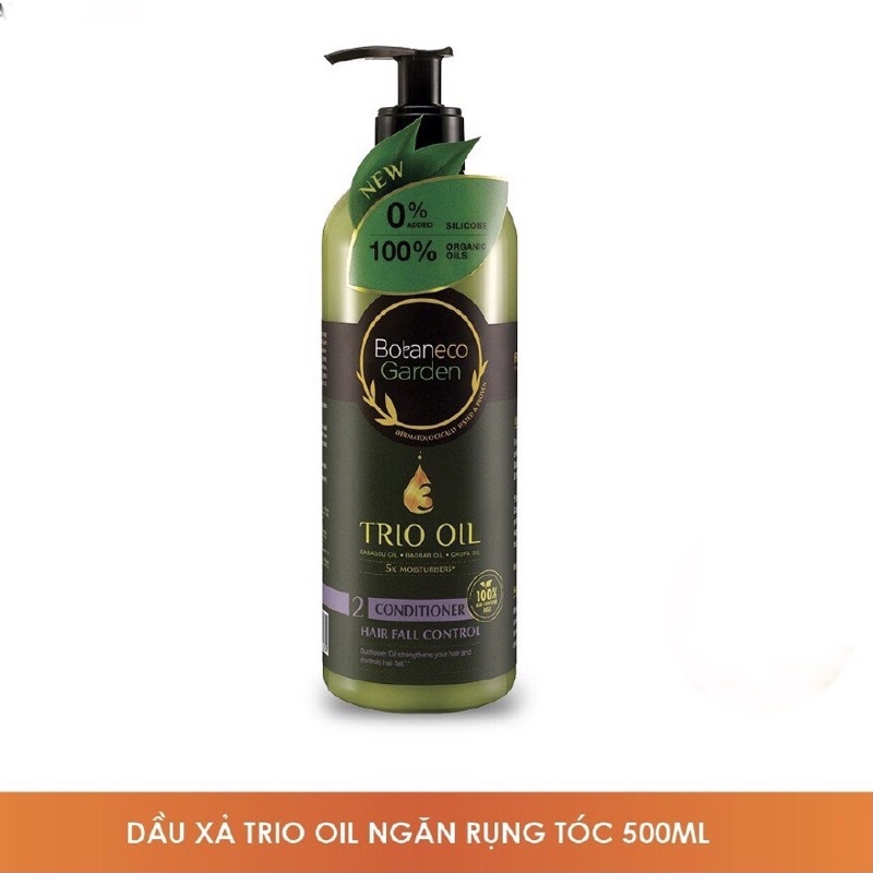 Dầu Xả Botaneco Garden Trio Oil Conditioner Hair Fall Control Ngăn Rụng Tóc 500ml