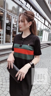 Đầm suông len mongtoghi phối kẻ