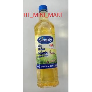 Dầu ăn Simply đậu nành 1L - Date Mới