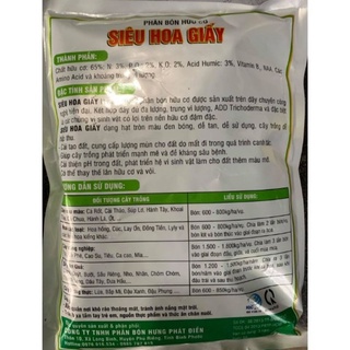 PHÂN BÓN HỮU CƠ SIÊU HOA GIẤY túi 700g