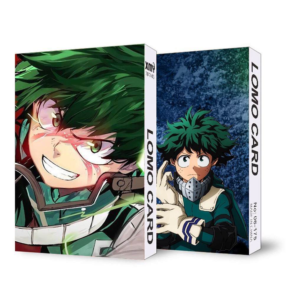 Ảnh lomo IN HÌNH nhân vật My hero academy Học viện anh hùng 30 tấm anime chibi