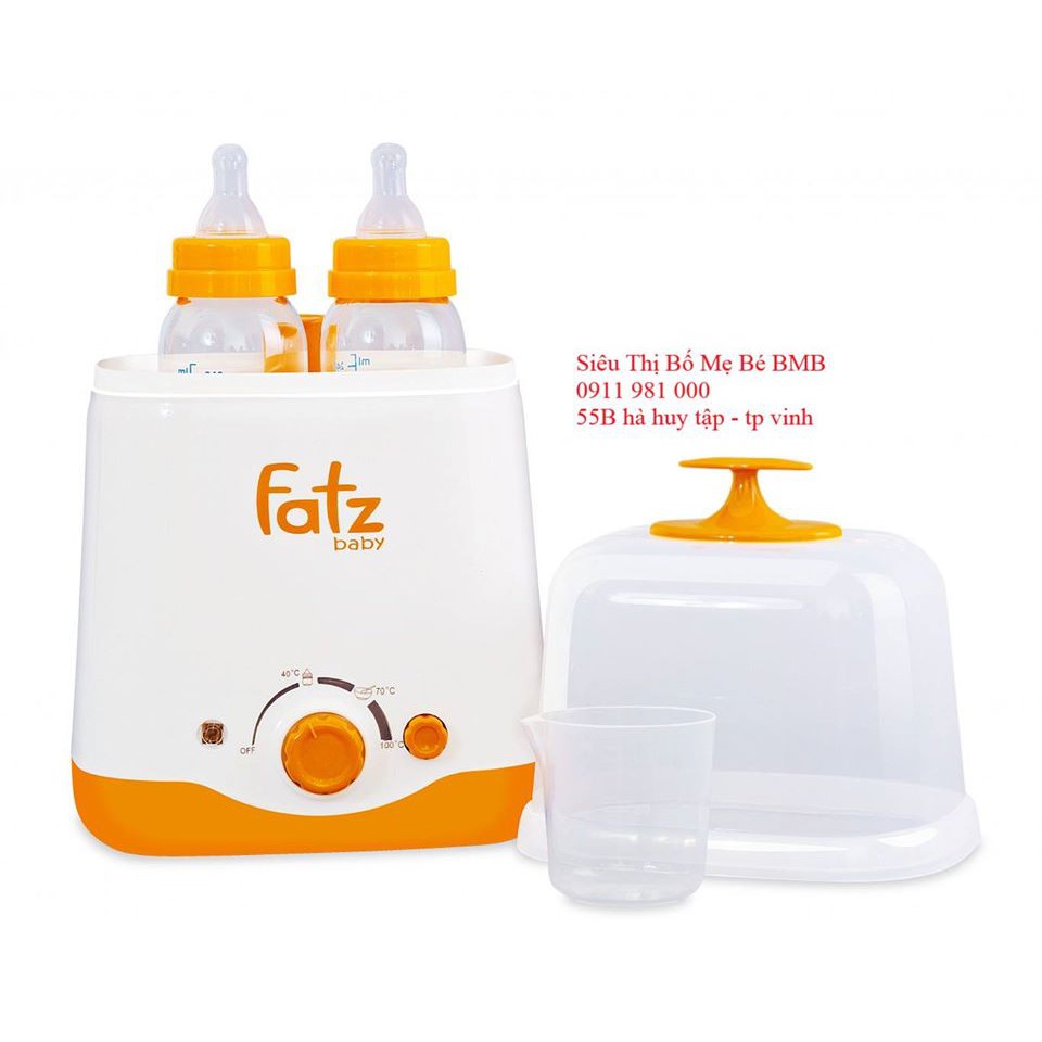 MÁY HÂM SỮA 2 BÌNH CỔ RỘNG THẾ HỆ MỚI FATZ FATZBABY FB3012SL