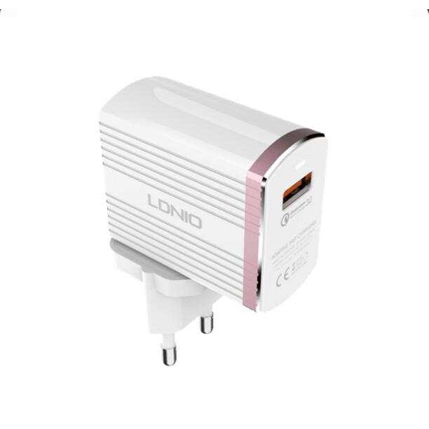 Củ kèm cáp Lightning / TypeC PD LDNIO - A1302QC