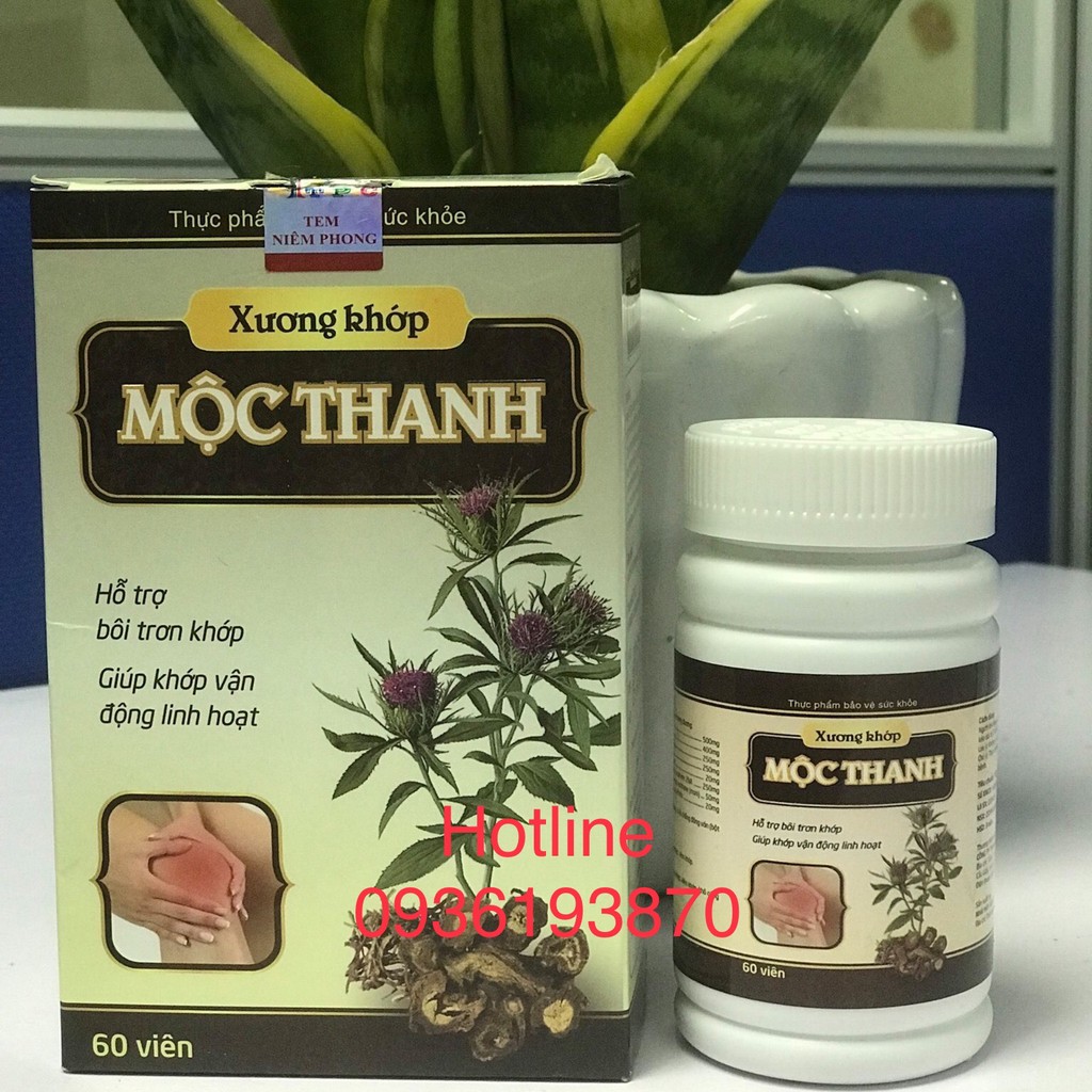 XƯƠNG KHỚP MỘC THANH - Hộp 60 viên Giúp Điều trị đau xương khớp