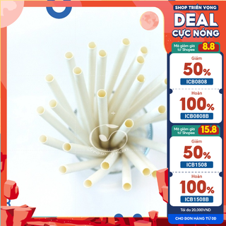 1000 ống hút giấy cao cấp phi 6 Made in Vietnam dùng để uống nước ngọt, sinh tố, nước ép trái cây, trà, cafe, nước ngọt