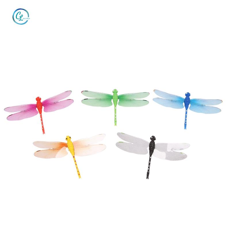 Set 5 Con Chuồn Chuồn 3D Từ Tính 8cm Trang Trí Tủ Lạnh / Tiệc Cưới / Giáng Sinh Màu Sắc Ngẫu Nhiên