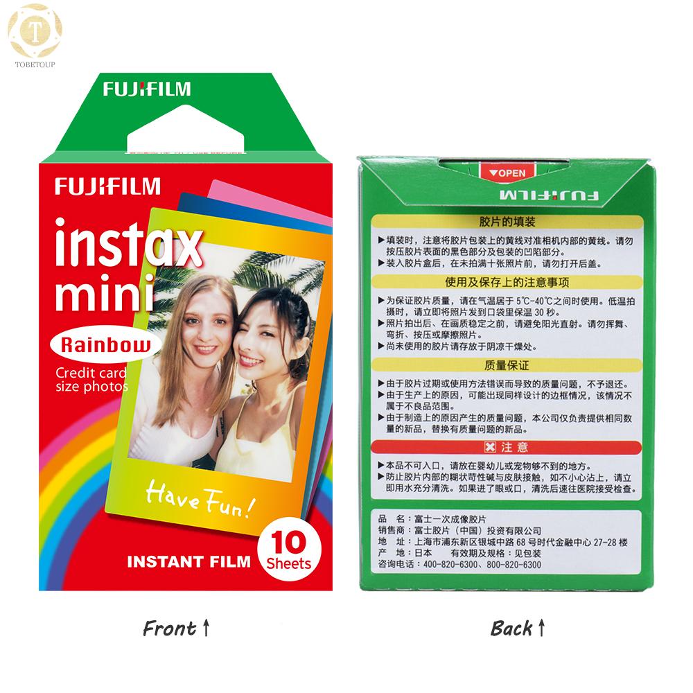 Set 10 Tấm Phim In Ảnh Chụp Lấy Liền 12 Giờ Fujifilm Instax Mini 7s / 8 / 25 / 90 / 9