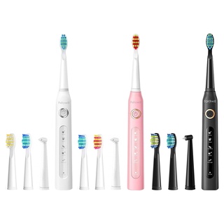 [Chính hãng] [Có bảo hành] Bàn chải đánh răng điện FAIRYWILL D7 tặng kèm 3 đầu thay đặc biệt 5 chế độ làm sạch
