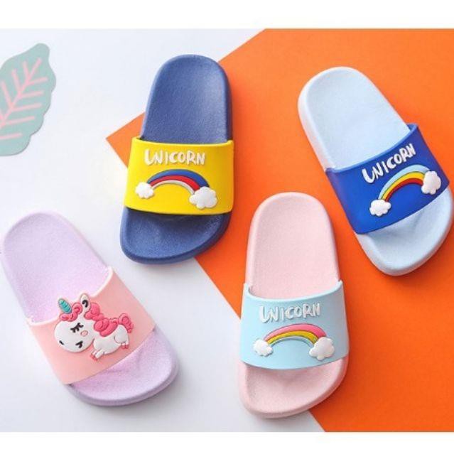 Hot hot---- <<ẢNH THẬT>>DÉP CAO SU MỀM NGỰA PONY UNICORN MÀU CUTE CHO BÉ-PONY ĐẾ MÀU Hot hot----