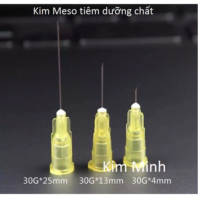 Đầu kim tiêm dưỡng chất meso 30G Hàn Quốc 4mm, 13mm dùng trong spa
