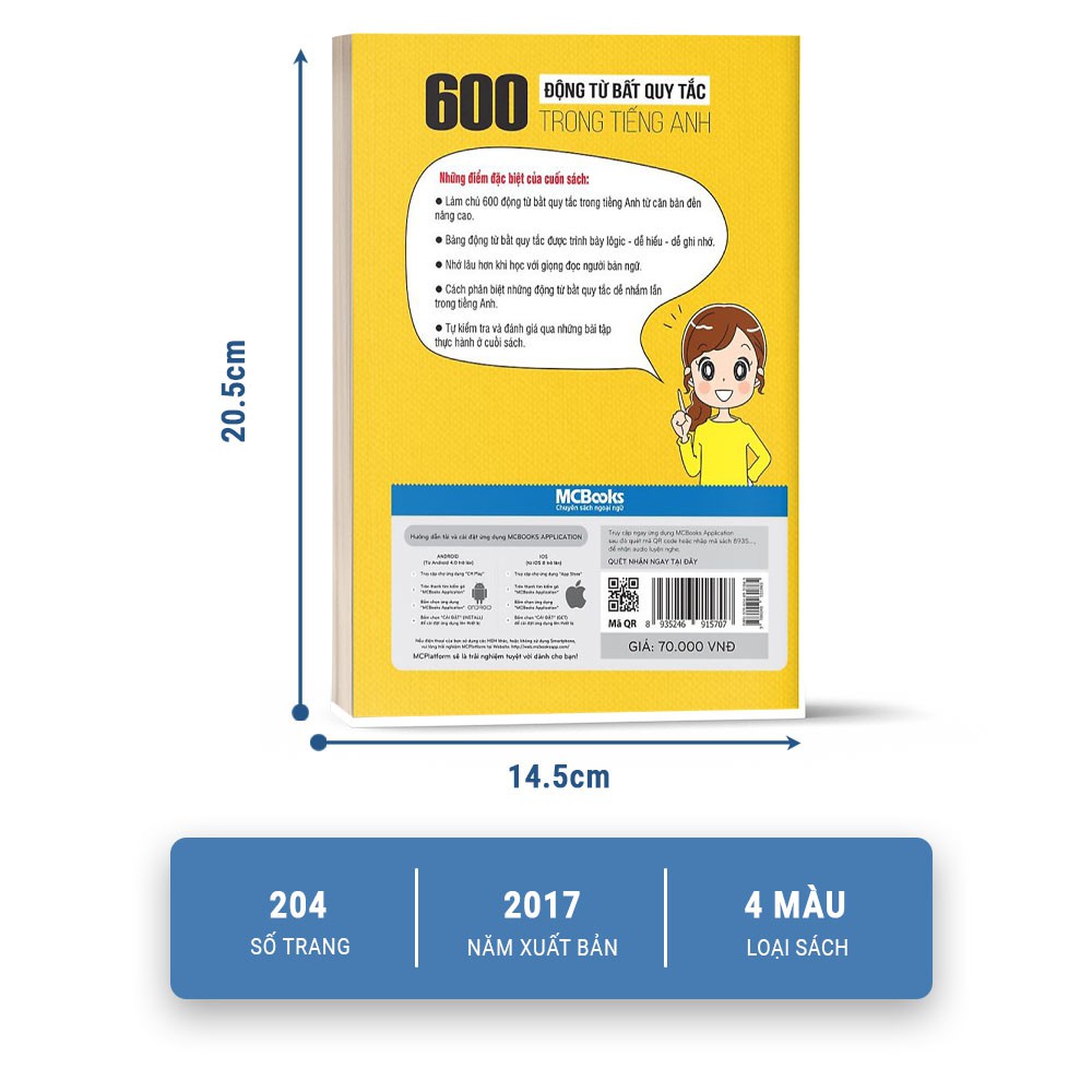 Sách - 600 Động Từ Bất Quy Tắc Trong Tiếng Anh Cho Người Học Ngữ Pháp Căn Bản - Học Kèm App Online #5