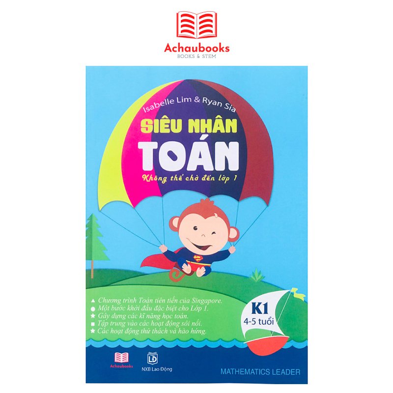 Sách Siêu Nhân Toán - Á Châu Books ( bộ 2 cuốn, 4 - 6 tuổi )