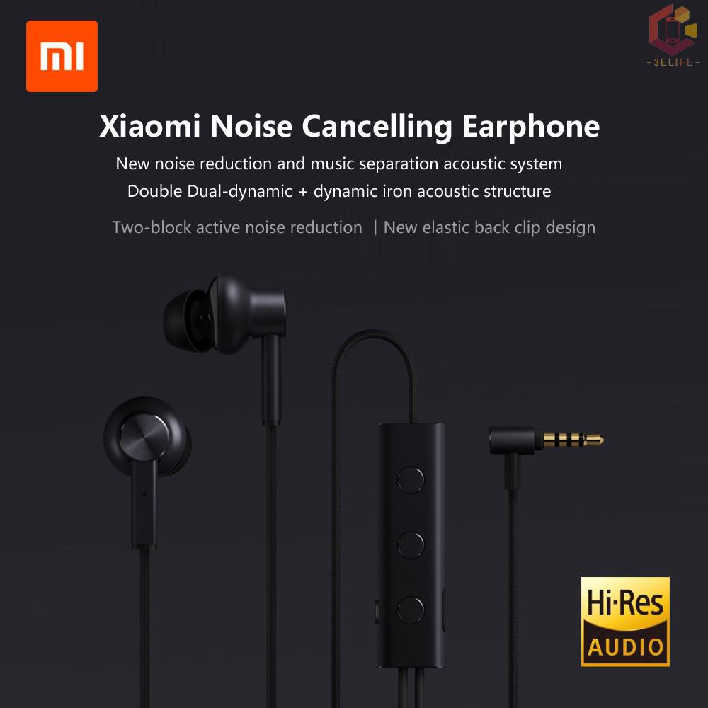 Tai Nghe Nhét Tai Xiaomi 3.5mm Chống Ồn Kèm Phụ Kiện