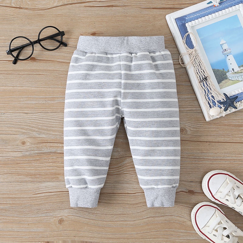 Bộ Đồ Quần Áo Bé Trai Body Tay Ngắn Hoạt Hình Bodysuit Liền Thân Và Quần Dài Set Thời Trang Cho Bé Trẻ em Sơ Sinh 0-24 Tháng