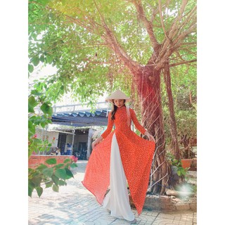 áo dài hoa nhí
