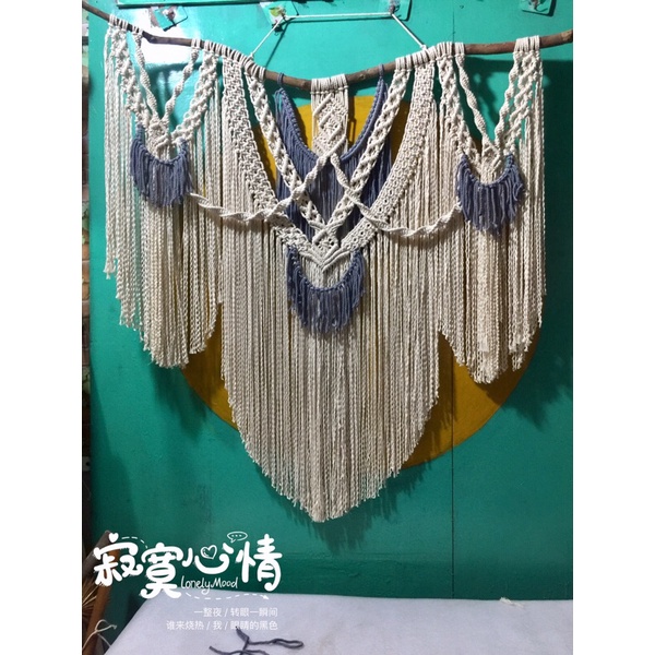 Mành macrame làm theo yêu cầu kt 120*110