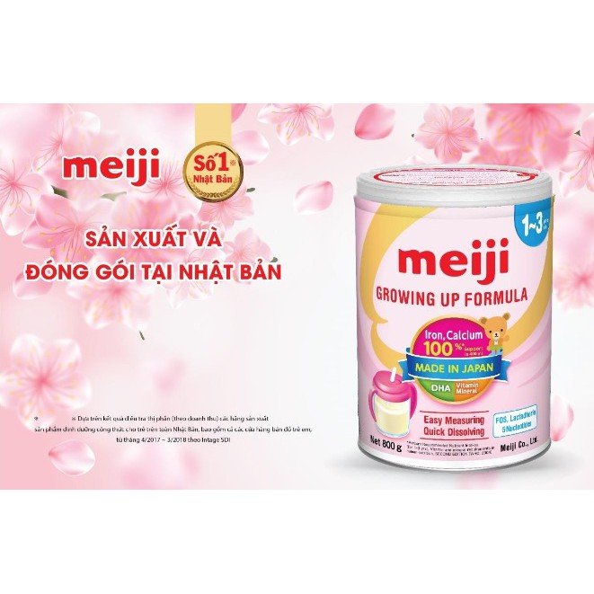 Sữa Meiji Nhập Khẩu Số 0, 9 Hộp Thiếc 800g, Hộp Dạng Thanh  FREESHIP  giúp bé phát triển toàn diện.