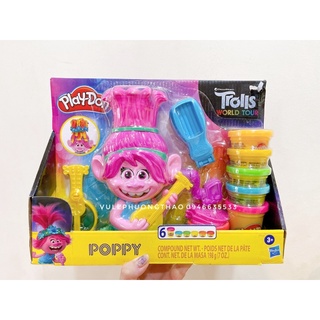 Đất nặn Playdoh tạo mẫu tóc cho Poppy Trolls
