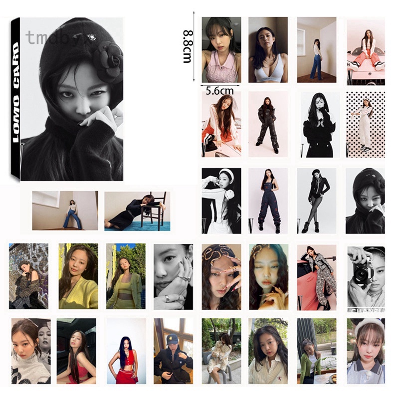 Tmdbyx Bộ 30 thẻ ảnh lomo hình nhóm nhạc Blackpink JENNIE 2022