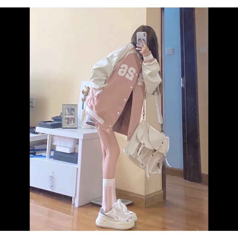 Áo Khoác Bóng Chày Hot 2 Màu Phong Cách Trẻ Trung Năng Động Dành Cho Nam Nữ