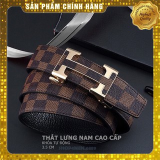 Dây Thắt Lưng Nam Da Dây Nịt Nam Mặt Khóa Cao Cấp Nguyên Khối Quà Tặng