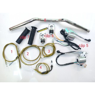 Bộ ghi đông xe 67 combo tám món