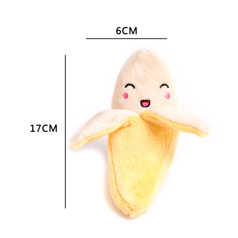 Đồ chơi tương tác hình trái cây nhồi bông có tiếng kêu nhỏ vui nhộn dành cho cún cưng mèo cưng TY0061