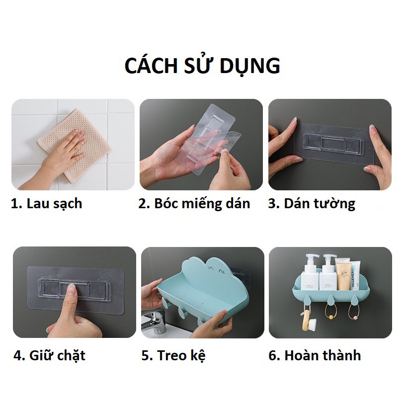 Kệ để đồ nhà tắm hình đám mây dễ thương siêu chắc chắn