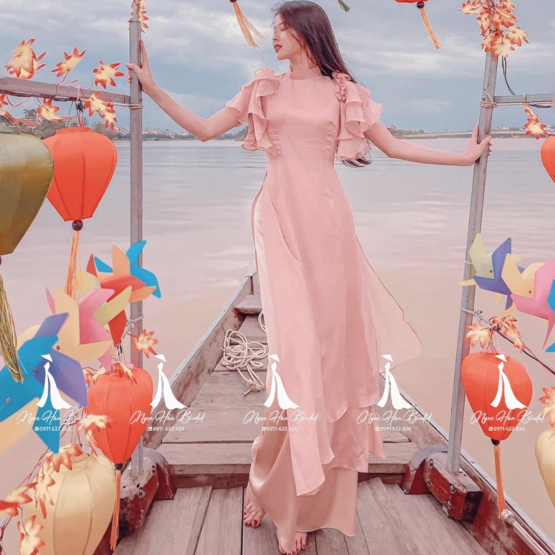 Áo Dài Cách Tân Nữ Tay Bèo MT30